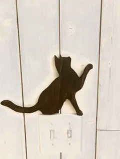 猫　キャット　シルエット　壁飾り　壁掛け　モビール　雑貨　北欧　キャットウォーク