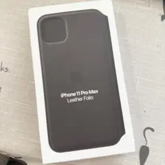 iPhone 11 Pro Max Leather Folio ブラック