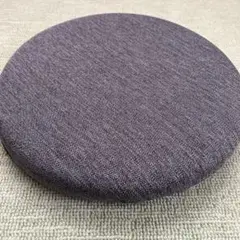 ニトリ　円形ファブリッククッション グレー