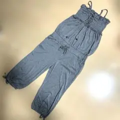 サロペット　ルームウェア　グレー　L