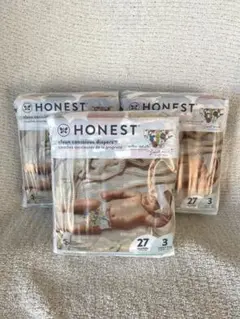 HONEST 紙おむつ サイズ3 (27枚入り×3個) HONEST 紙おむつ サイズ3 (27枚入り×3個) - おむつ用品