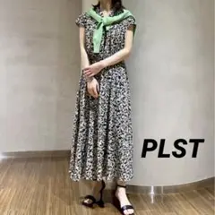 プラステ PLST ボウタイ ロングワンピース リボン M 春夏 DMW