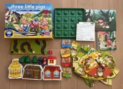 3匹のこぶたゲーム ボーネルンド three little pigs 絵本付