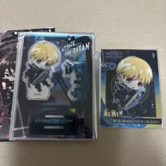 進撃の巨人　中国カフェ　ロックバンド世代　アルミン　アクリルスタンド&特典カード