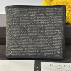 新品同様‼️ グッチ　GUCCI 財布　二つ折り　折り財布　GGキャンバス