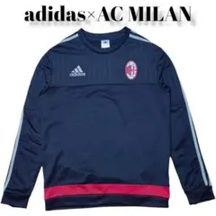 adidas AC MILAN ロゴプリント 三本ライン ゲームシャツ