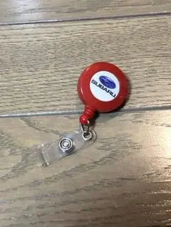 SUBARU リールキーホルダー 赤