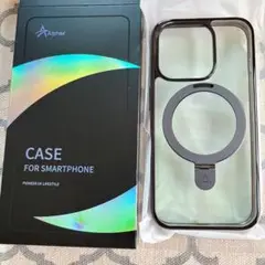 Magsafe対応チタン製スタンドiPhone 15 Pro 用ケースブラック