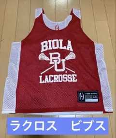 ラクロス　ビブス　赤　白