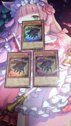 遊戯王　レッドローズドラゴン　ウルトラ3枚　アシストパック