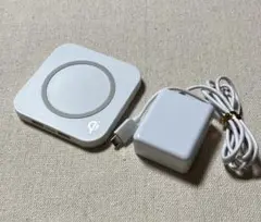 ●ウィルコムQi ワイヤレス充電器セット ホワイト USB-C WC003WH