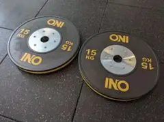 ONI 15kg ラバープレート ×2枚【計30kg】