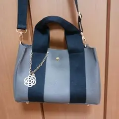 新品　2WAYショルダーバッグ グレー ブラック