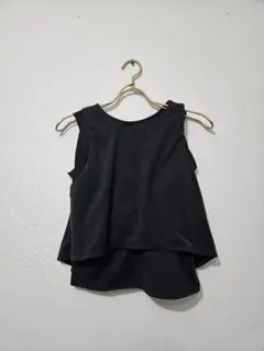 SUKALA　ショートフレアタンクトップ　カップ付き　スカーラ　Sサイズ　黒