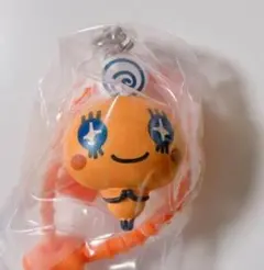 オレンジ色キャラクター ストラップ