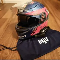 AGV K-3 SV ガイマーティン L フルフェイスヘルメット ピンクブルー