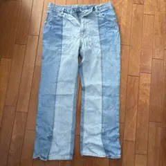 GU デニムフレアパンツ