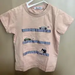 familiar 車刺繍 Tシャツ