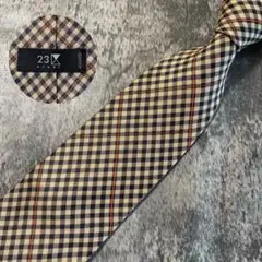 AN296 23区 HOMME ベージュ シルク ネクタイ