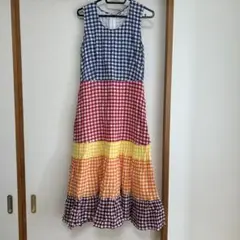jw anderson ワンピース　ギンガムチェック　カラフル