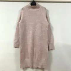 beamsビームス★ピンクモヘアニットワンピース
