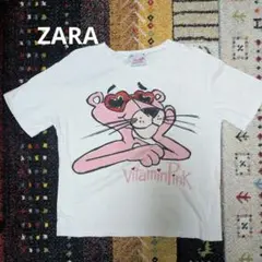【ZARA】ピンクパンサー Tシャツ XLサイズ相当