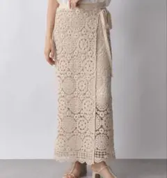 美品⭐︎ ローリーズファーム　ラップフウクロシュスカート　ラップスカート
