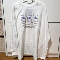 【新品未使用品】シナモンロール ロンＴ　M〜L 長袖シャツ　ホワイト