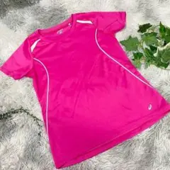 【asics】アシックス トレーニングウェア ピンク (L)
