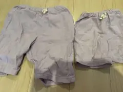 薄紫 ボトムス 120cm 90cm セット　兄弟　petit main