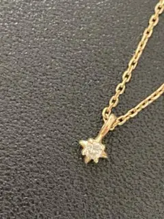 4℃ 一粒ダイヤネックレス
