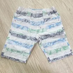 ストライプ半ズボン　ハーフパンツ　110センチ　綿100%