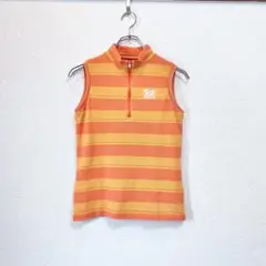 PEARLY GATES パーリーゲイツ ハーフジップ ノースリーブポロシャツ