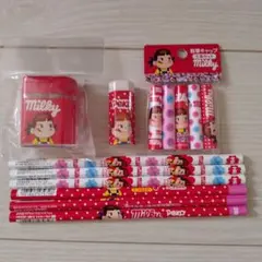 ミルキー＆ペコちゃん文房具セット