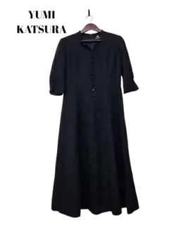 76599　YUMI KATSURA　ワンピース　冠婚葬祭　総透かしレース