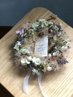 ⭐︎ラベンダーとスモークツリーのナチュラルリース〜
