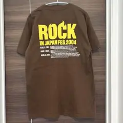 ROCK IN JAPAN FES 2004 ロッキン　ブラウン　tシャツ