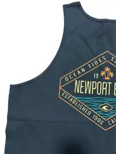 最終値下 USA古着 "NEWPORT BEACH" 両面プリント タンクトップ