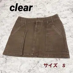 値下げ価格　数回着用　clear 台形ミニスカート