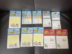 ディズニー　付箋メモ用紙セット　ディズニーキャラクター　10点セット