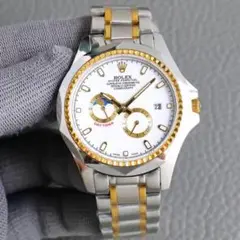 ROLEX Daytona 自動巻き時計 シルバー/ゴールド