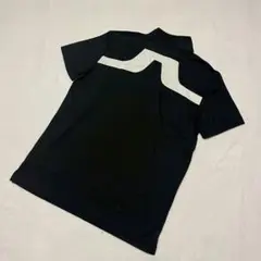 新品　J.LINDEBERG　ゴルフ　半袖ハーフジップシャツ　ブラック　XXL