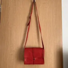 新品　未使用　motto ショルダーバッグ 赤　クローバー