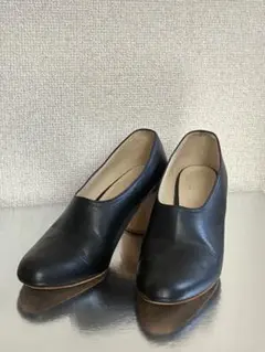 Fot ウッドヒールパンプス