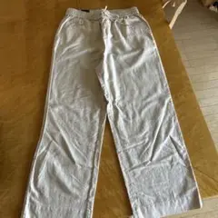 GAP ベージュ ワイドストレート　ハイライズ　Mサイズ　麻混