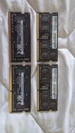 DDR4メモリ　SO-DIMM　16GB 2枚、4GB 2枚