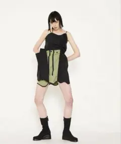 VIAVANDA "BICOLOR WRAP CAMI DRESS"