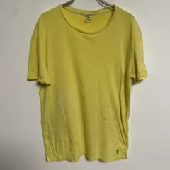 POLO RALPH LAUREN イエロー クルーネック 半袖Tシャツ M