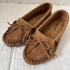 ミネトンカ　MINNETONKA　モカシン　スリッポン22.5cm 407T