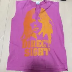 ピンク ノースリーブ Tシャツ DIRECT SIGHT Y2K 高校生